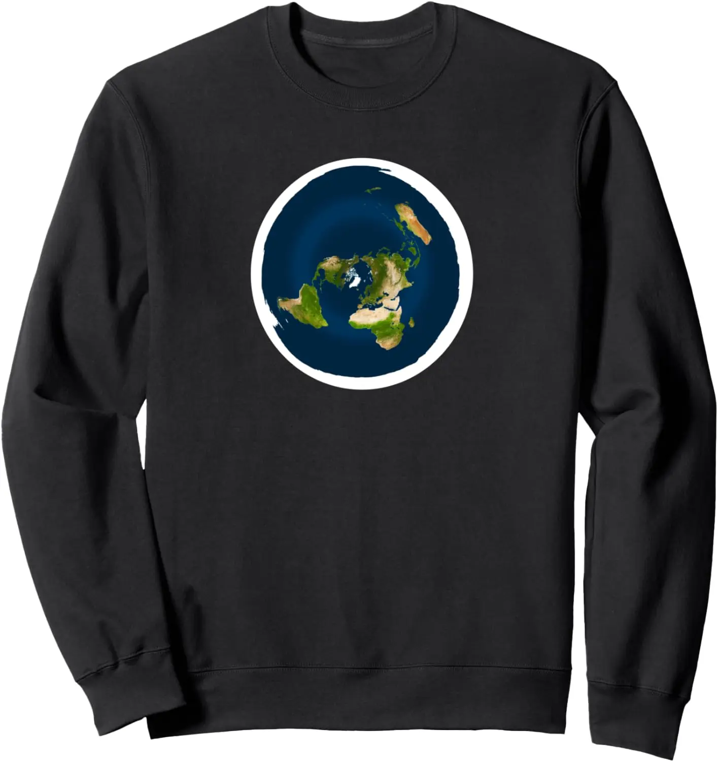 Flat Earth Model Map of the FLAT Earth Sweatshirt