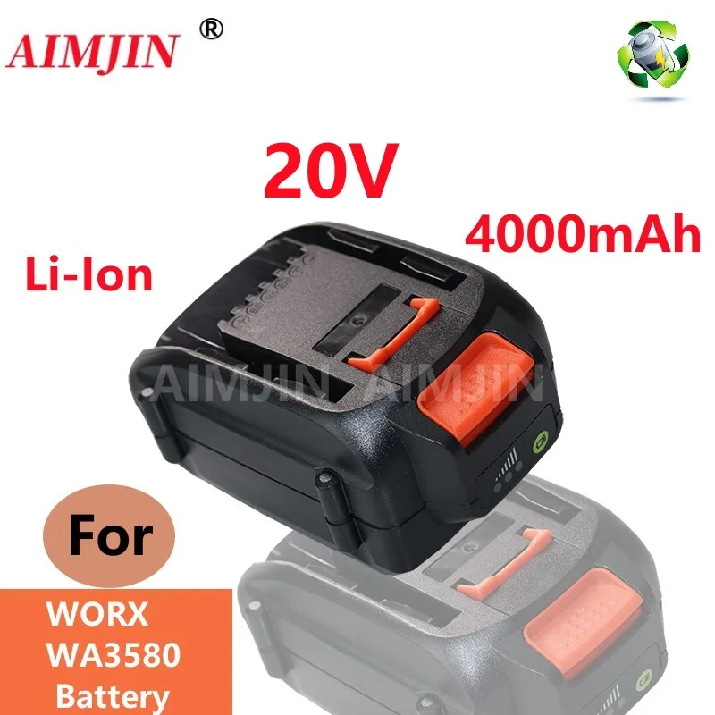 

For WORX genuine WA3578 Powershare lithium-ion high capacity battery, 20V, 4000mAH, new product