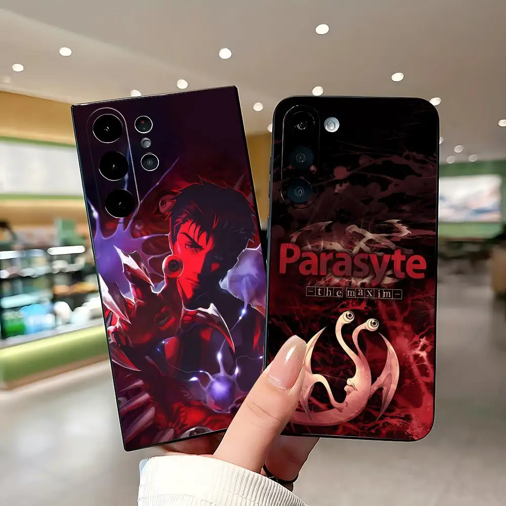 Parasyte the maxim Phone Case For Samsung Galaxy S26 S25 S24 S23 S22 S21 Plus Ultra Fold A Soft Black