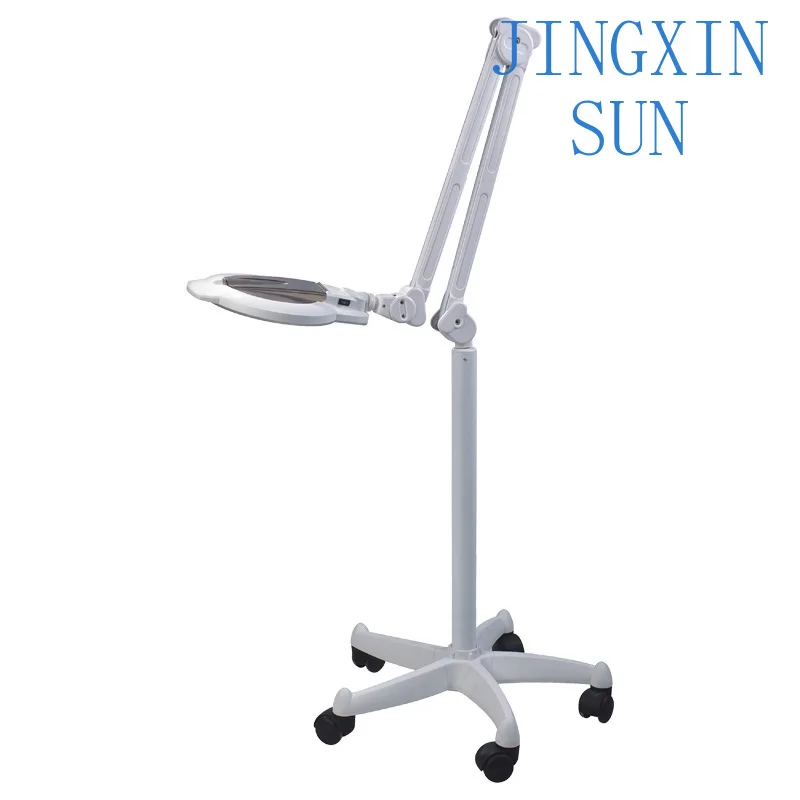 Beauty tattoo lamp, eye protection LED cold light, floor magnifying glass for manicure and eyelash tattoo