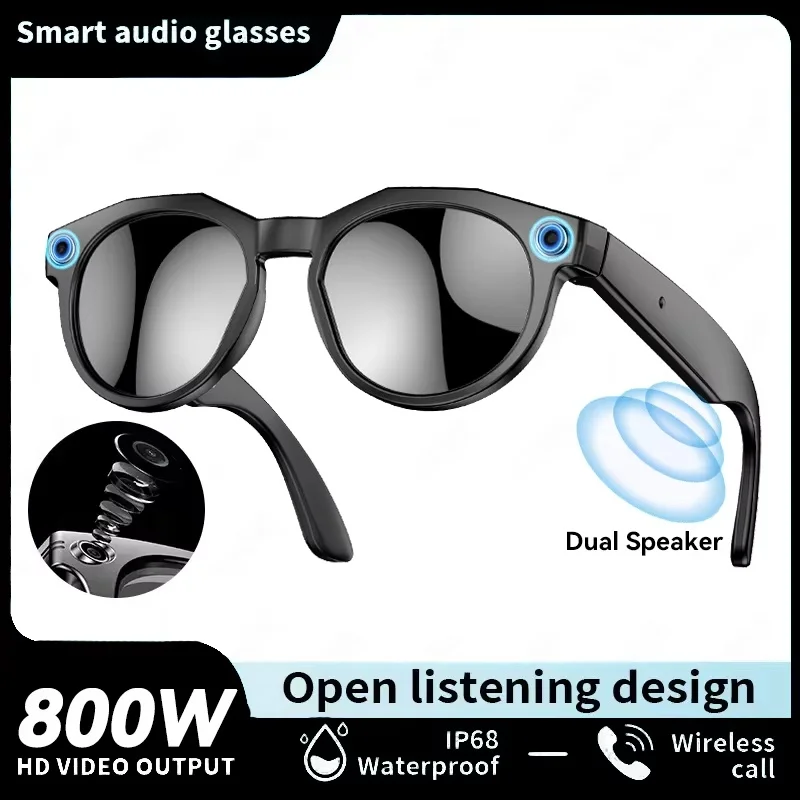 

2026 New 8K HD AI Smart Glasses Men Chat GPT 800MP Camera Bluetooth Call AI Translation Voice Assistant Control Sunglasses Women