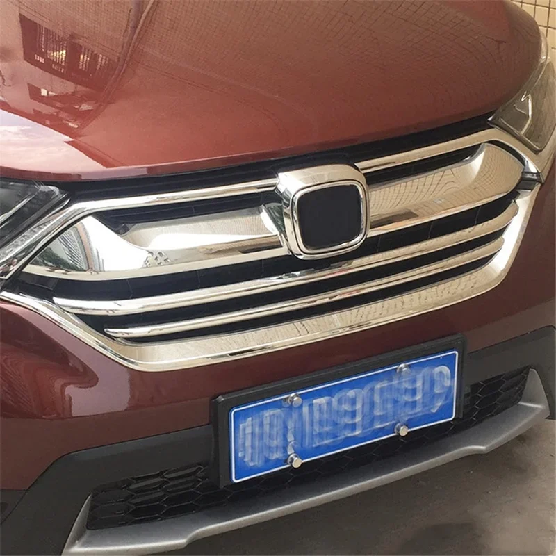 

WELKINRY For Honda CR-V CRV RW 5th Generation 2017-2019 Front Car Head Face Grille Airscoop Air Intake Vent Cover Trim