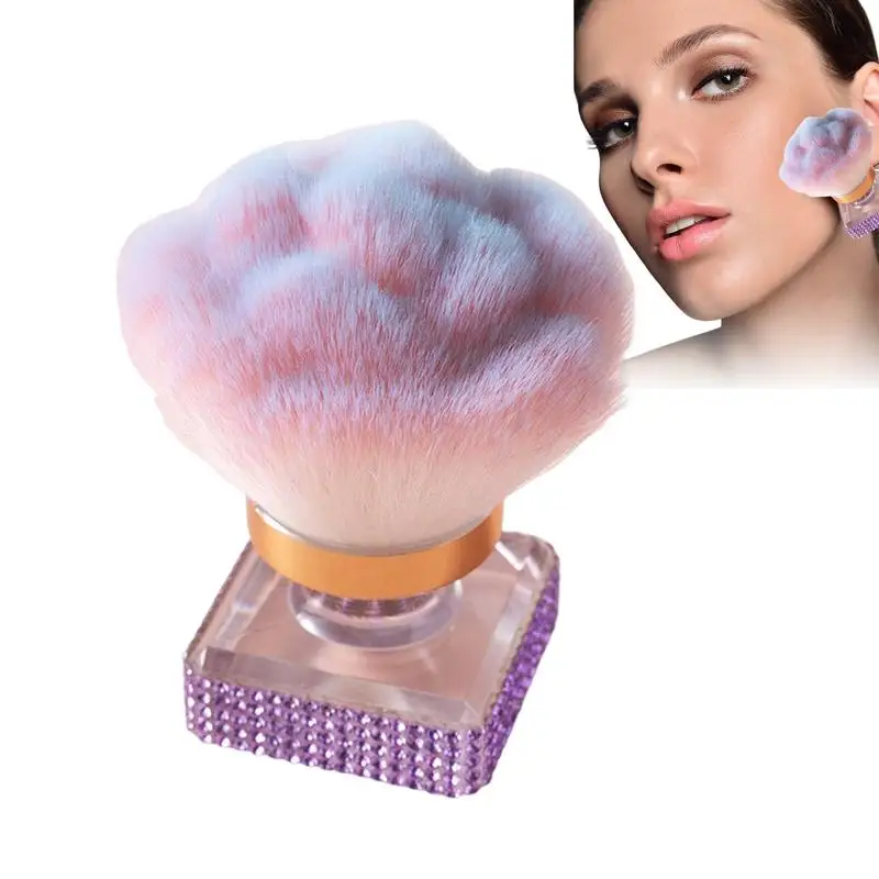 Pennello per polvere fissante Pennello per polvere per unghie Viso Guancia Pennello per fissaggio generale Pennello per contorno trucco Pennello per trucco per miscelazione complessiva