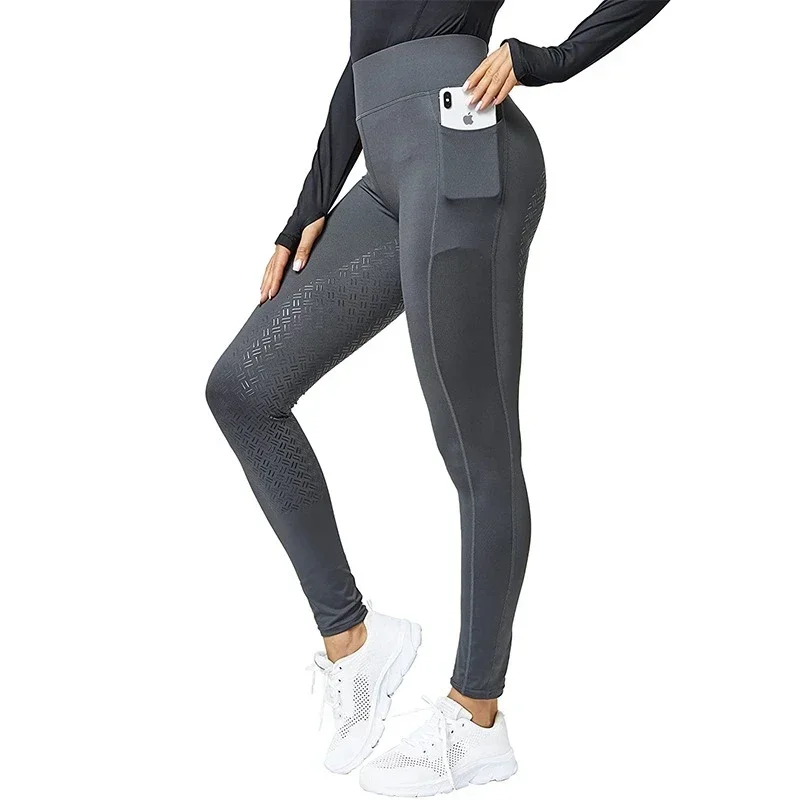 Women's Breeches Leggings Horse Riding Pants Equestrian Anti Slip Silicone Sport Training Horse Riding Tight Clothes Equipment