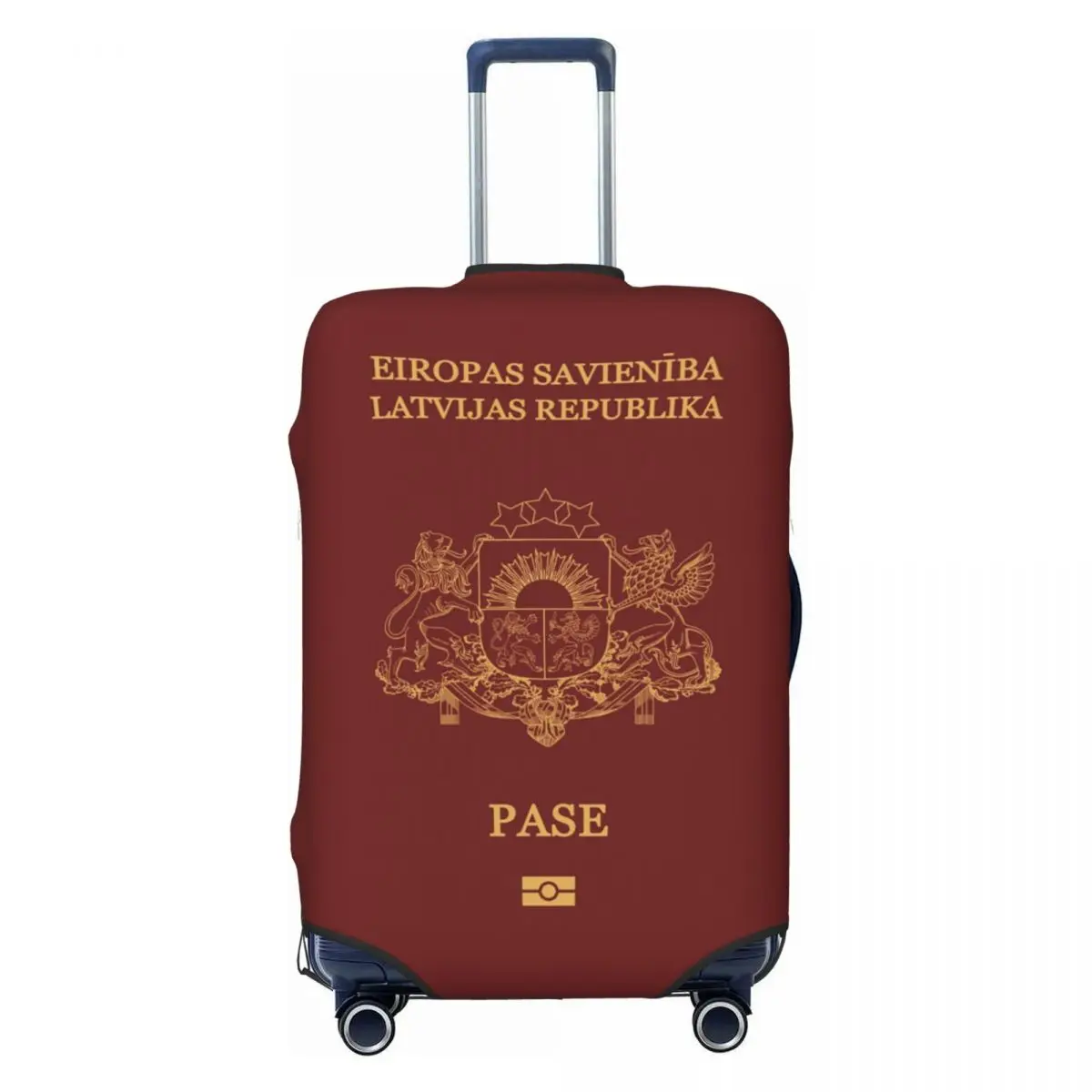 

Latvia Passport Travel Luggage Cover Washable Suitcase Cover Protector Fit 18-32 Inch