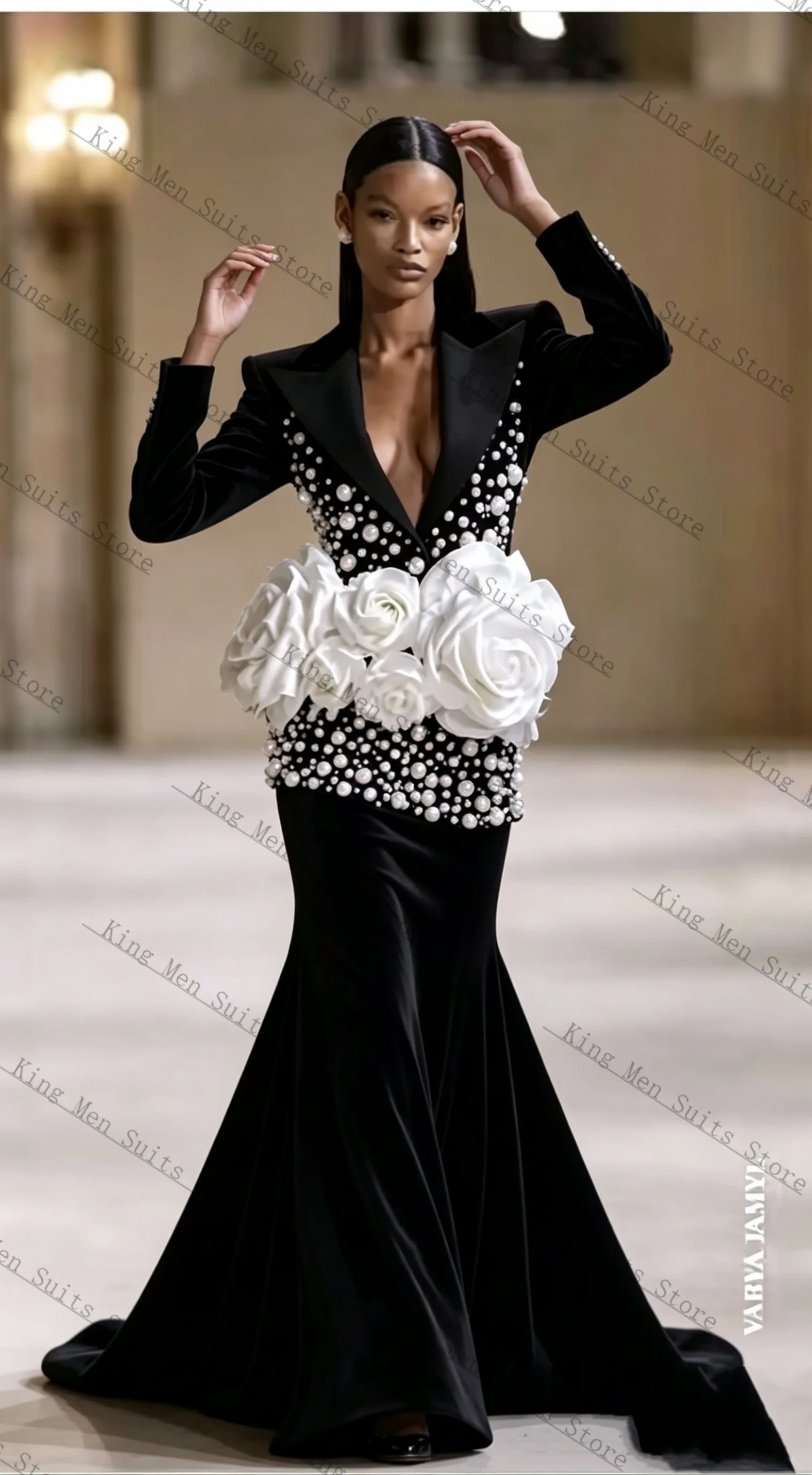 Black Formal Women Suits Set 2 - Women Formal Wear With Black Blazer 评论和价格
