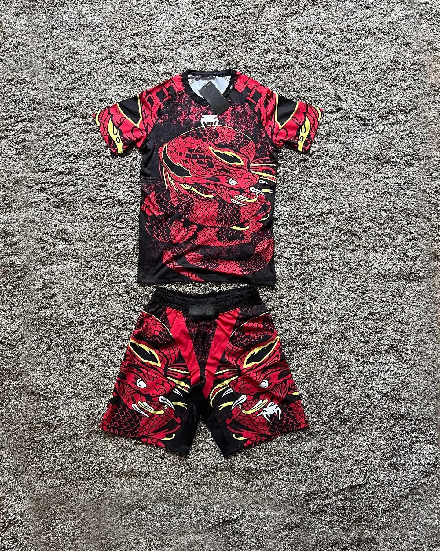 Meistverkaufte Herren- und Damen-Outdoor-Sport-Freizeitsets mit Kurzarm-Oberteil und Kurzhose; Kampfsport- und Boxbekleidung – Detail 6