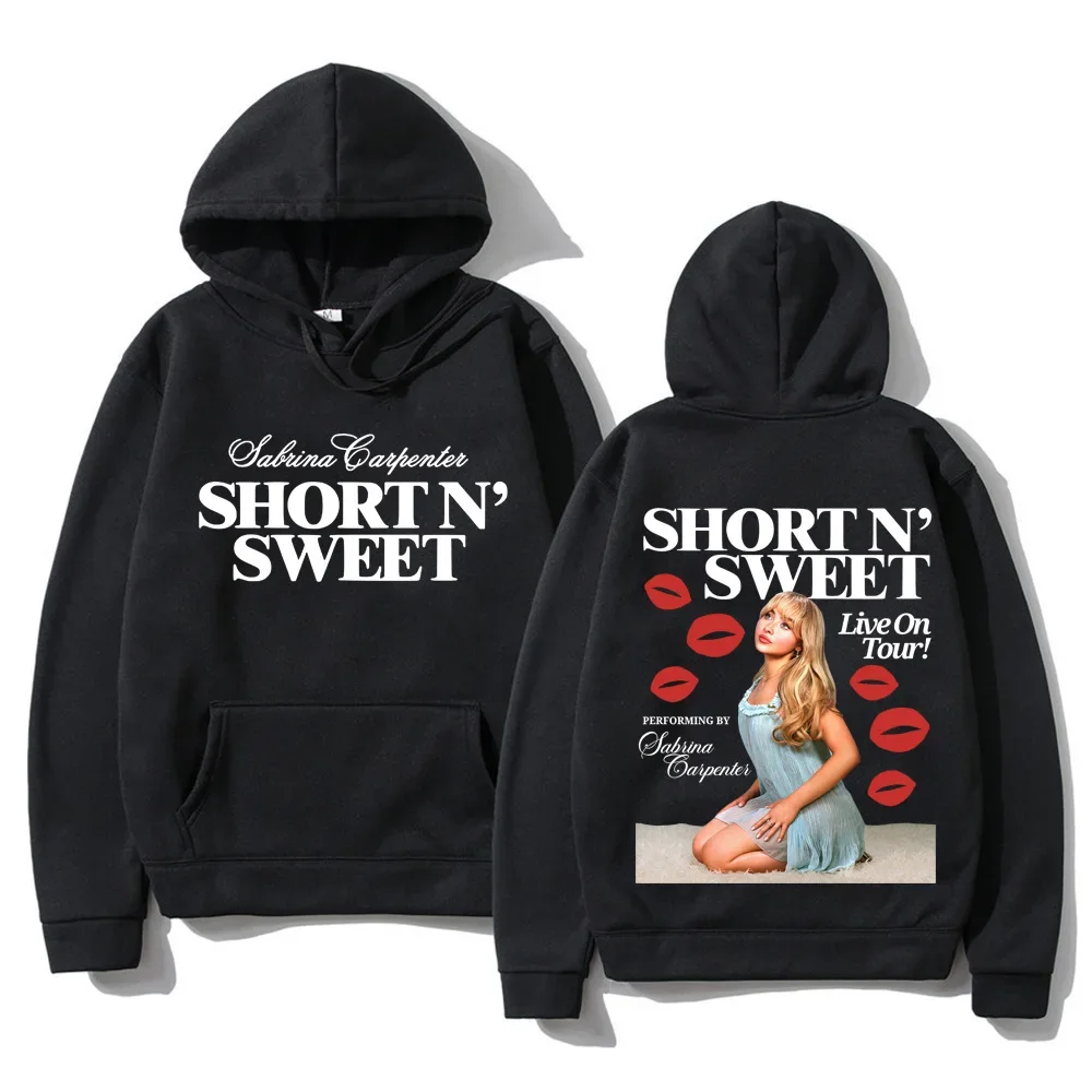 Sweatshirt Sabrina Carpenter Short N Sweet Live on Tour 2024 Hoodie Fashion Unisex Harajuku Hip Hop Hoodies Vintage Pullovers