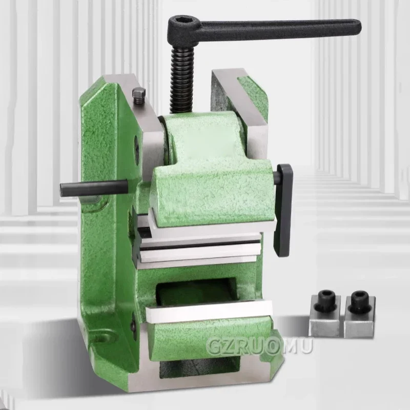 4 Inch High Precision Milling Machine V Shaped Bench Vice With Vertical Cylindrical Center Flat Pliers Suitable For Clampi