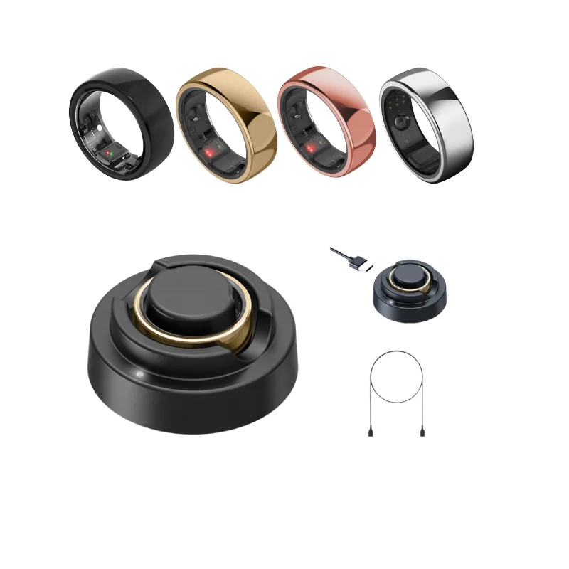 

OEM/ODM Homirn Smart Ring AI Sleep Monitoring Gesture Control Customized Small Order Infrared Oxygen Ring App Control IP67
