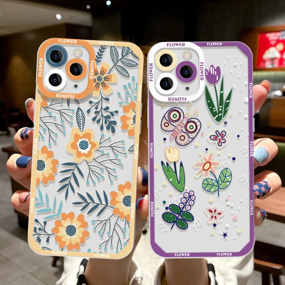 Flower For Redmi Note 10 Pro Case For Xiaomi Redmi Note 9 8 11 12 13 Pro 5G 11S Case Poco X3 X4 X5 X6 Pro Mi 11T 12T Pro 11 Lite