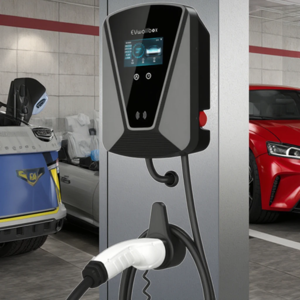 Aangepaste slimme 7KW 11KW 22KW IEC 62196 RFID-functie elektrische auto Type2 Wallbox EV-oplader