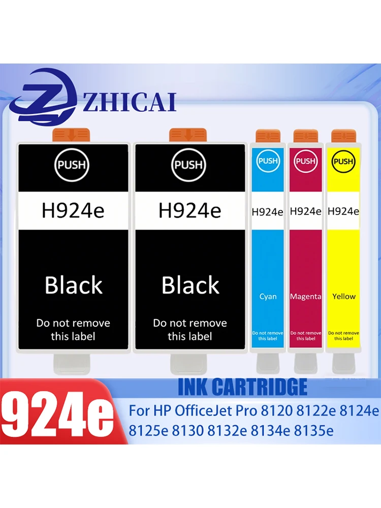 924E 924XL 924 Wkład atramentowy kompatybilny z drukarkami HP OfficeJet Pro 8135e 8134e 8132e 8122e 8124e 8125e 8120e 8130e — zdjęcie produktu 7