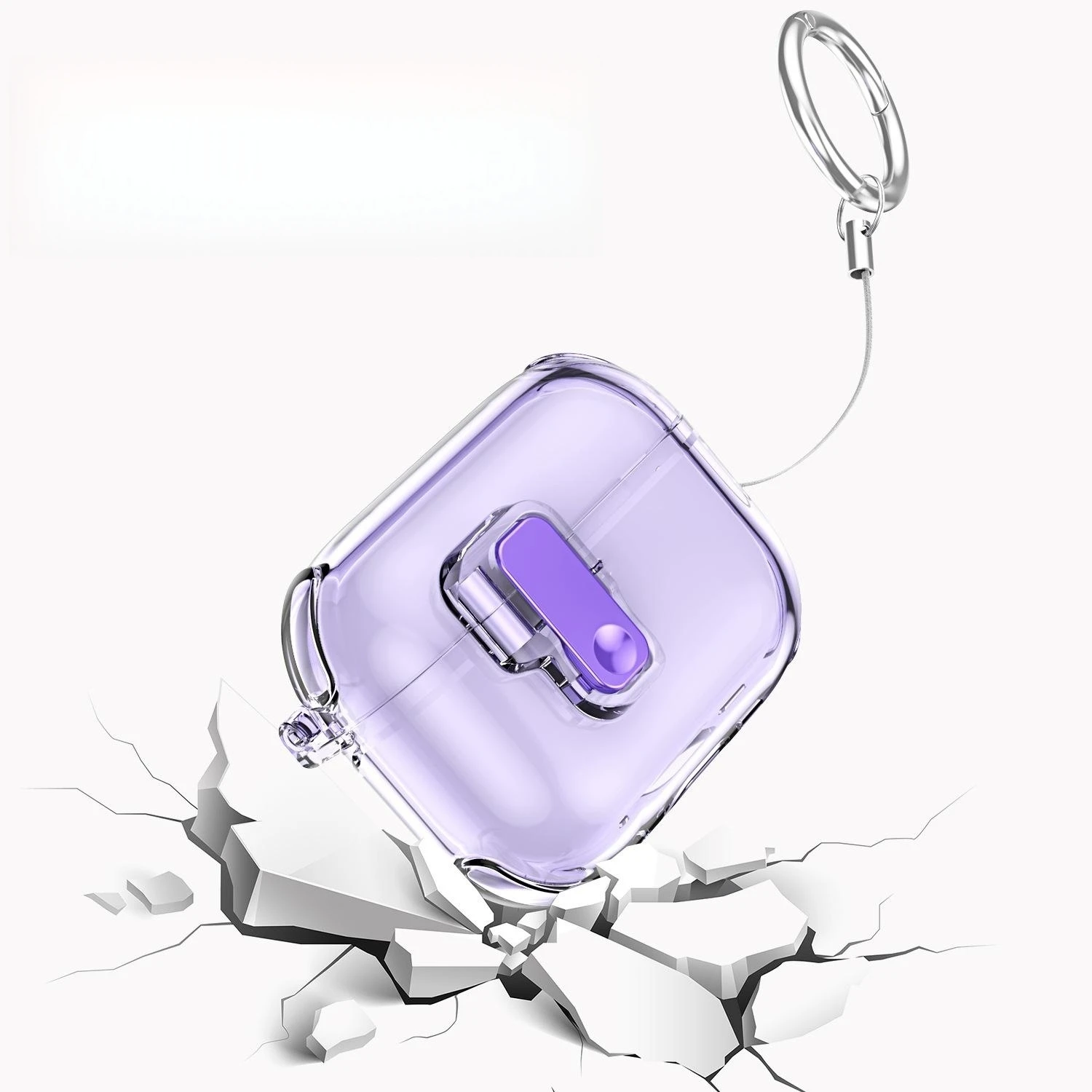 에어팟 프로3 2025 케이스 투명 자석 스위치 케이스 랜야드 키체인 포함 분실 방지 이어폰 케이스 에어팟 프로 3세대용