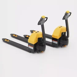 Diecast 1:10 Scale Electric Hand Push Truck Forklift Truck Simulation Alloy Truck Model Static Collectible Toy Gift Souvenir