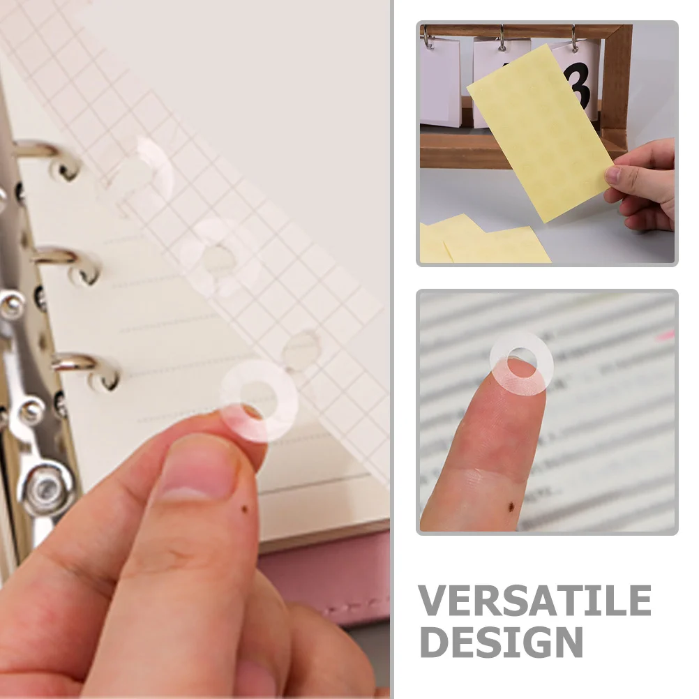 

3pcs 12 Sheets Clear Hole Reinforcement Stickers Binder Paper Protector Repair Paste Planner Baby Book Recipe for Loose