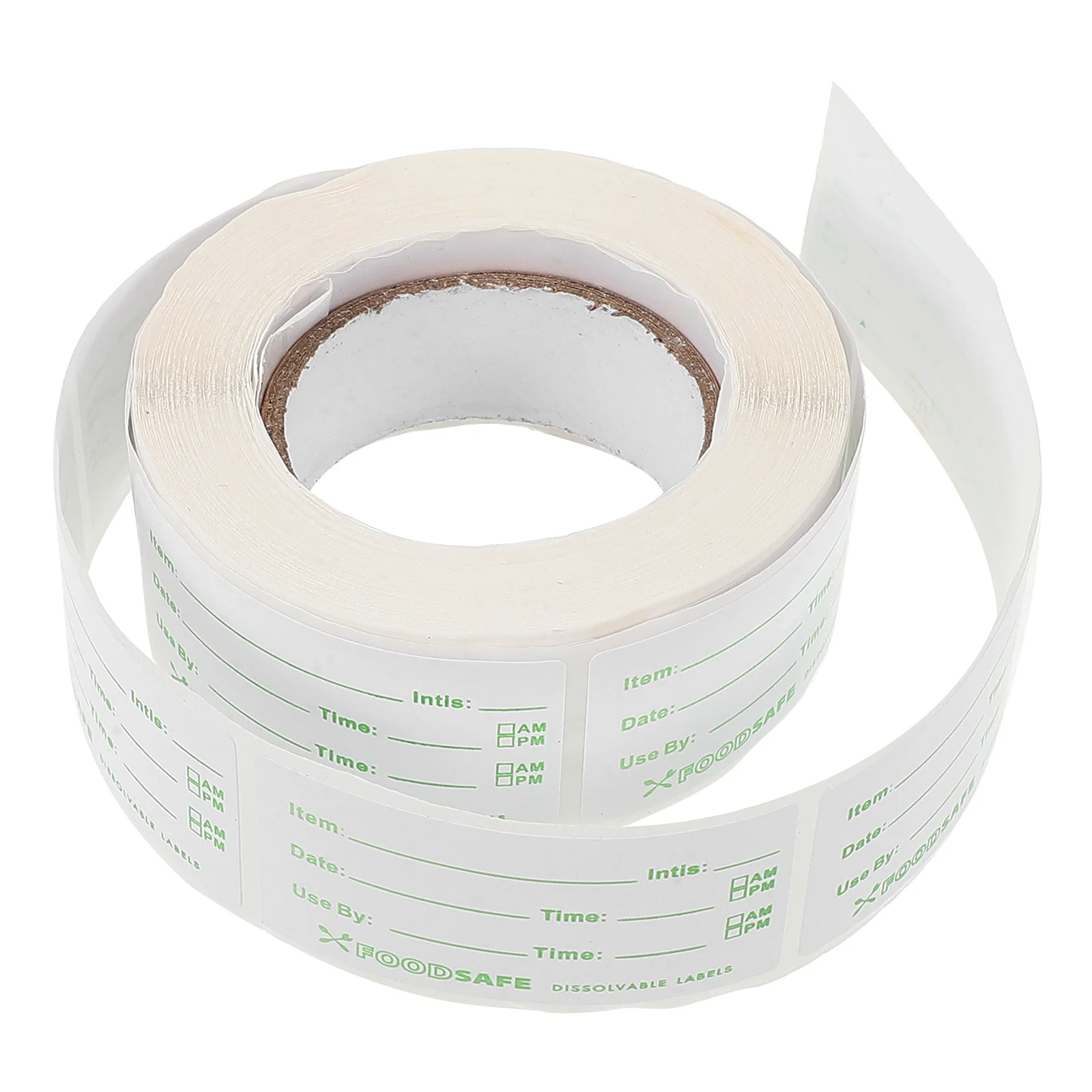 1 rollo de 300 etiquetas, pegatinas para fecha de nevera, pegatinas de caducidad para contenedores de alimentos, suministros de restaurante, fácil de despegar