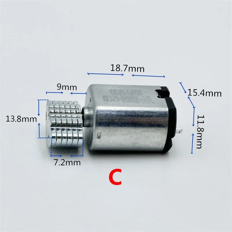 1 قطعة تيار مستمر 1.5 فولت 3 فولت 3.7 فولت 20 مللي متر مايكرو 030 130 قوي الاهتزاز موتور هزاز 2200 دورة في الدقيقة-7200 دورة في الدقيقة صغيرة FP-130 الاهتزاز موتور لعبة مدلك #4