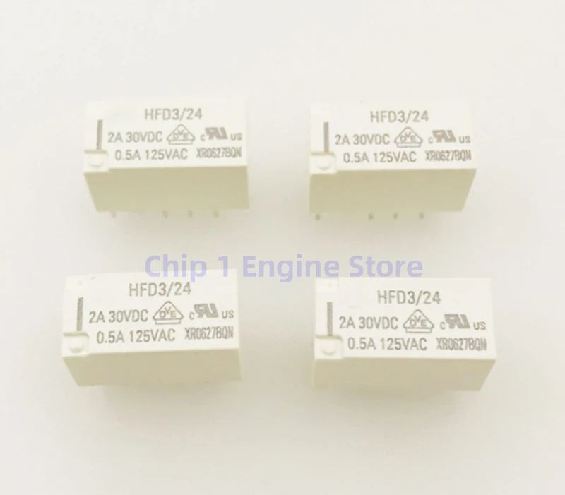 2PCS new signal relay HFD3/5 HFD3/12 HFD3/24 HFD3-5 HFD3-12 HFD3-24 2A 8PIN monostable state