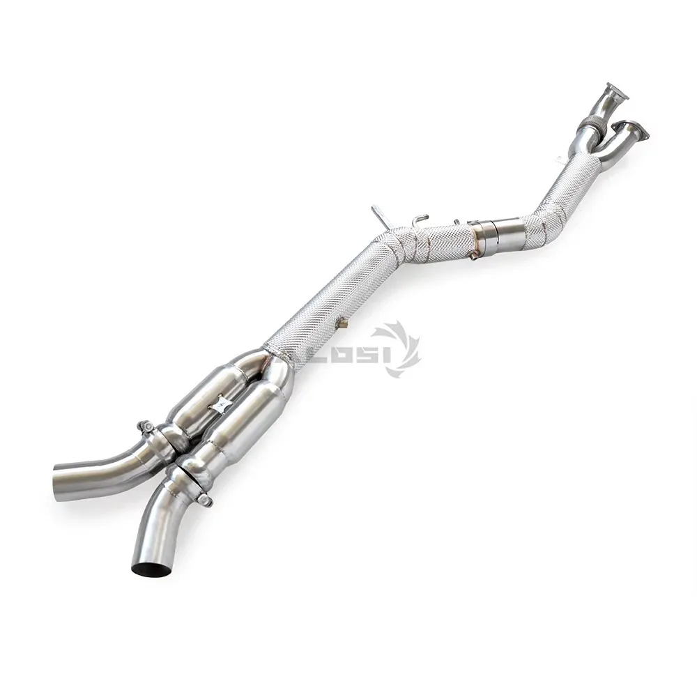 3.5-inch Middle Pipe For BMW M3 M4 G80 G8X G83 G82 G87 3.0T 2021-2023 Equipped OPF Stainless steel Middle pipe With Resonator
