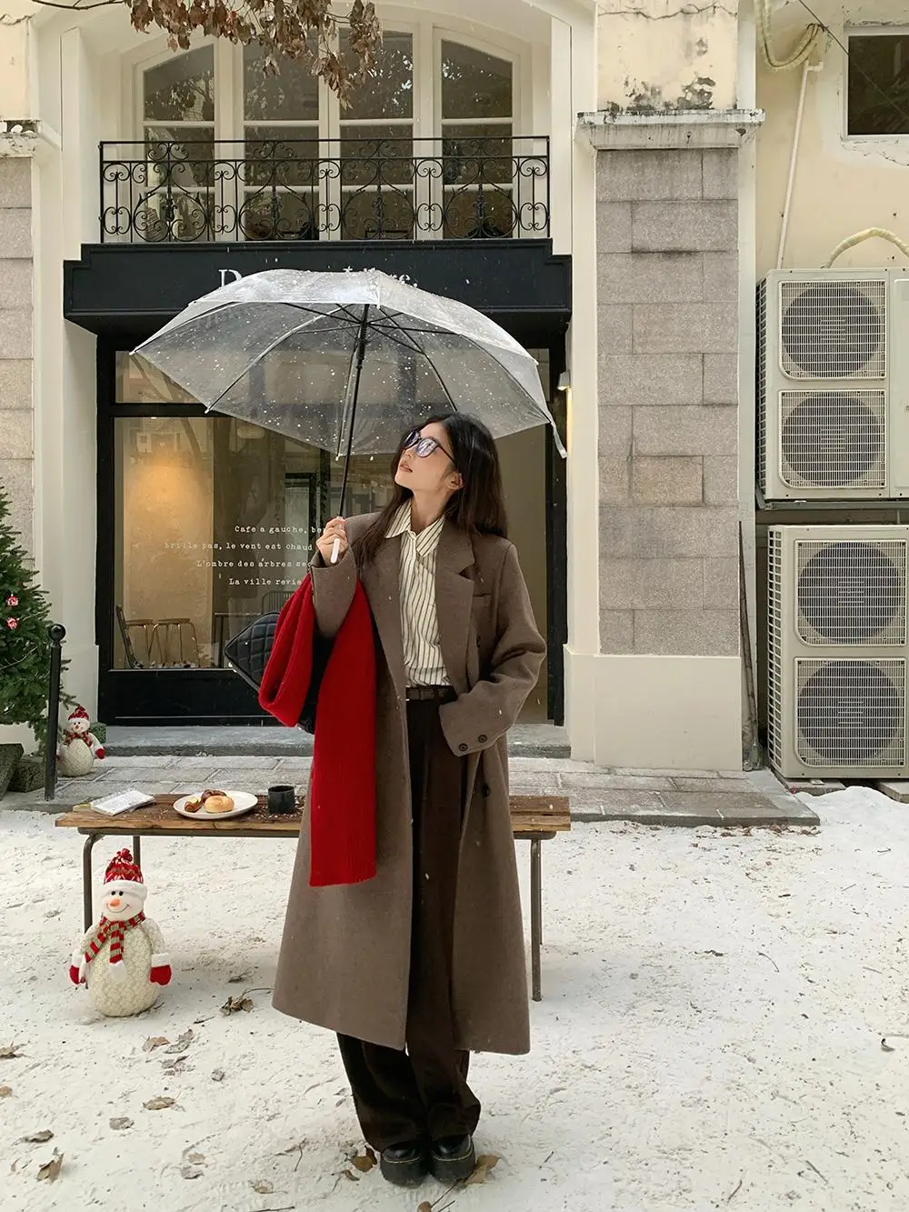 

Masalady Studio двубортное шерстяное пальто длиной до плеч, женское свободное утягивающее верхнее белье средней длины, корейское Sle Strai...