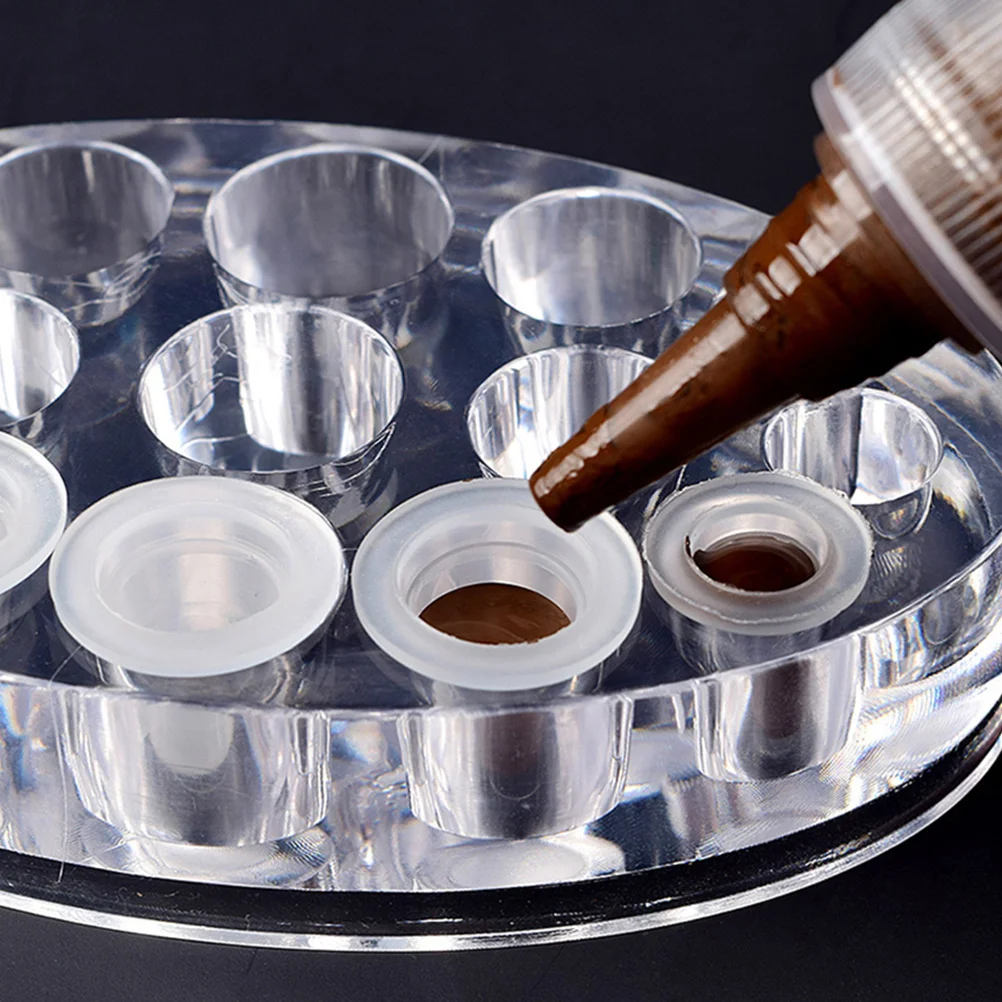 

200 шт. гибкие силиконовые пигментные стаканчики с гладкой поверхностью, простые в использовании стерильные одноразовые колпачки для чернил для татуировки, держатели