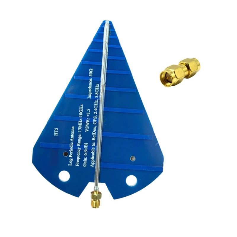 Log Periodic Antenna for Wideband RF Applications Including Analysis and Direction Finding from 1300 MHz to 10 GHz
