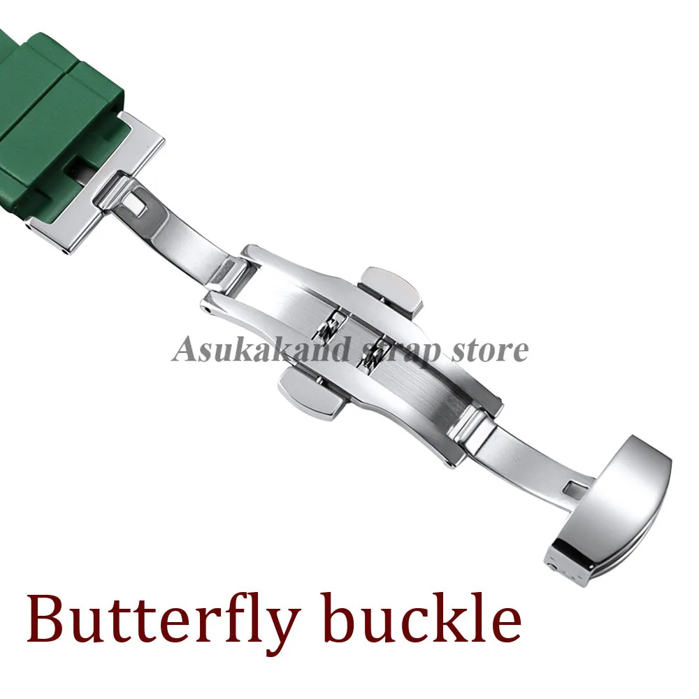 20mm 22mm 24mm Silicone Watch Strap for Seiko for Rolex for Omega Quick Release Watchbands Rubber Women Men Tropic Accessories image 4