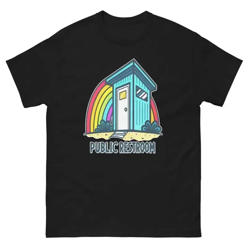 Public Restroom Object Place Item Urban T Shirt