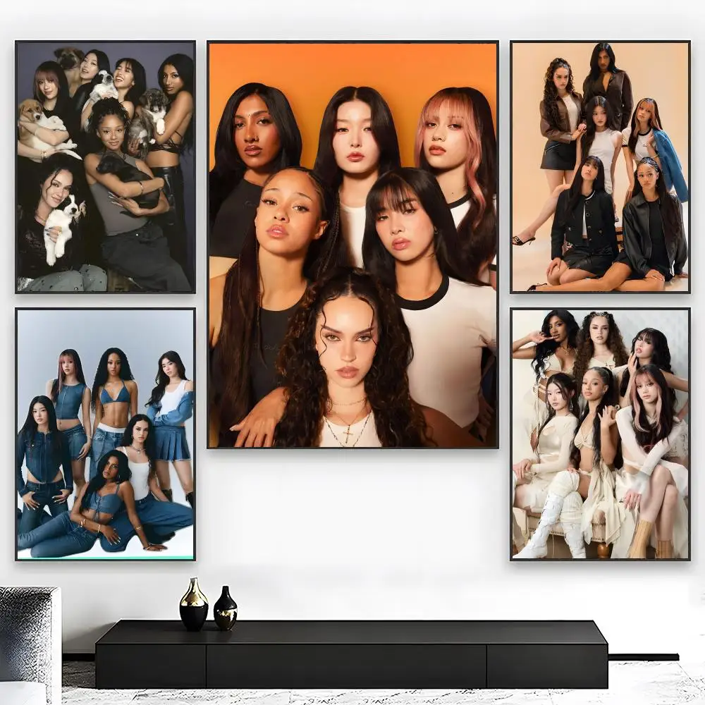 Singer G-Girl Group KATSEYE Poster Wall art print art suitable for living room bedroom bar parlor home decor gift