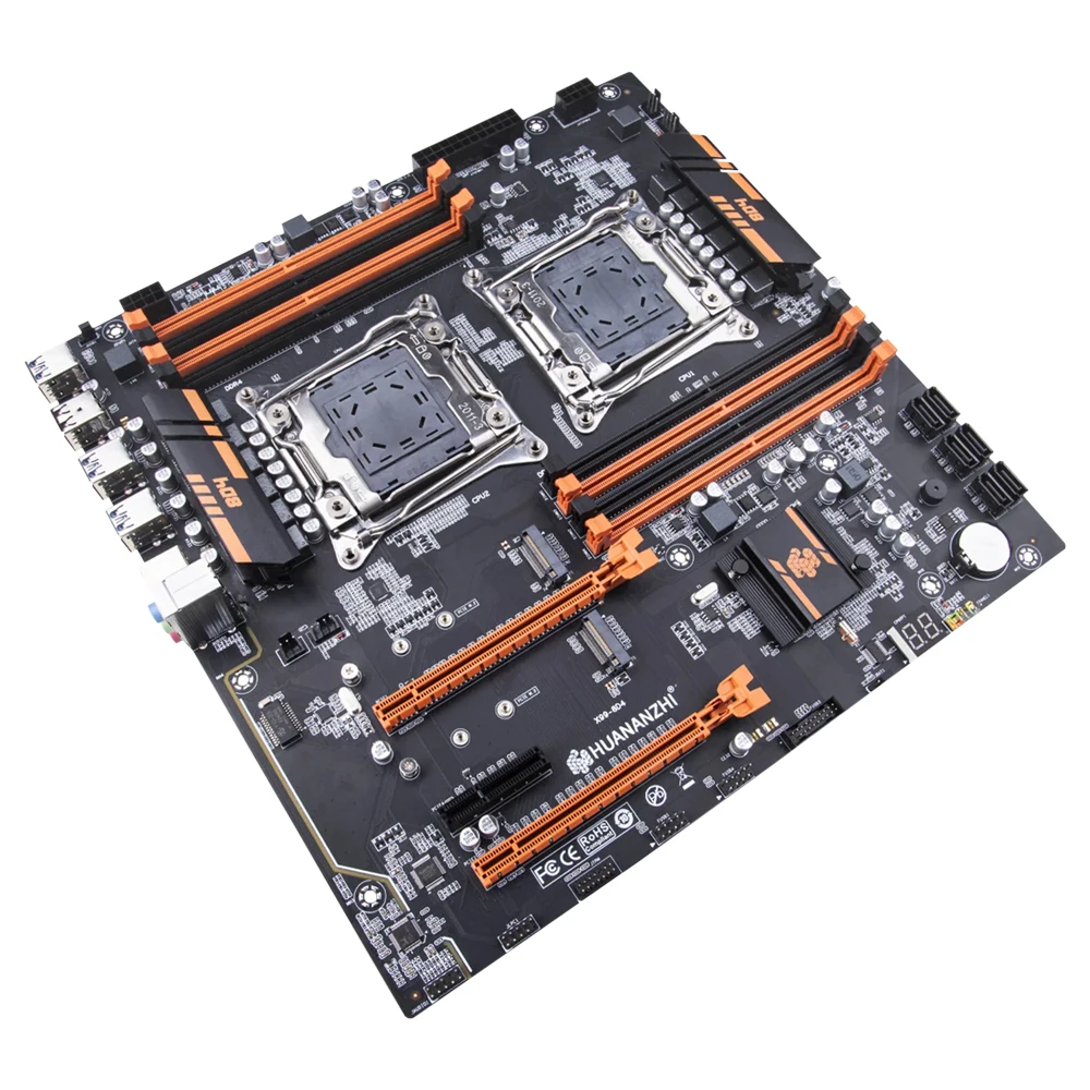 HUANANZHI X99 8D4 LGA 2011-3 XEON Motherboard Dual CPU support E5 2640 2667 2666 2670 2680 2696 V3 V4 Memory DDR4 RECC M.2 NVME