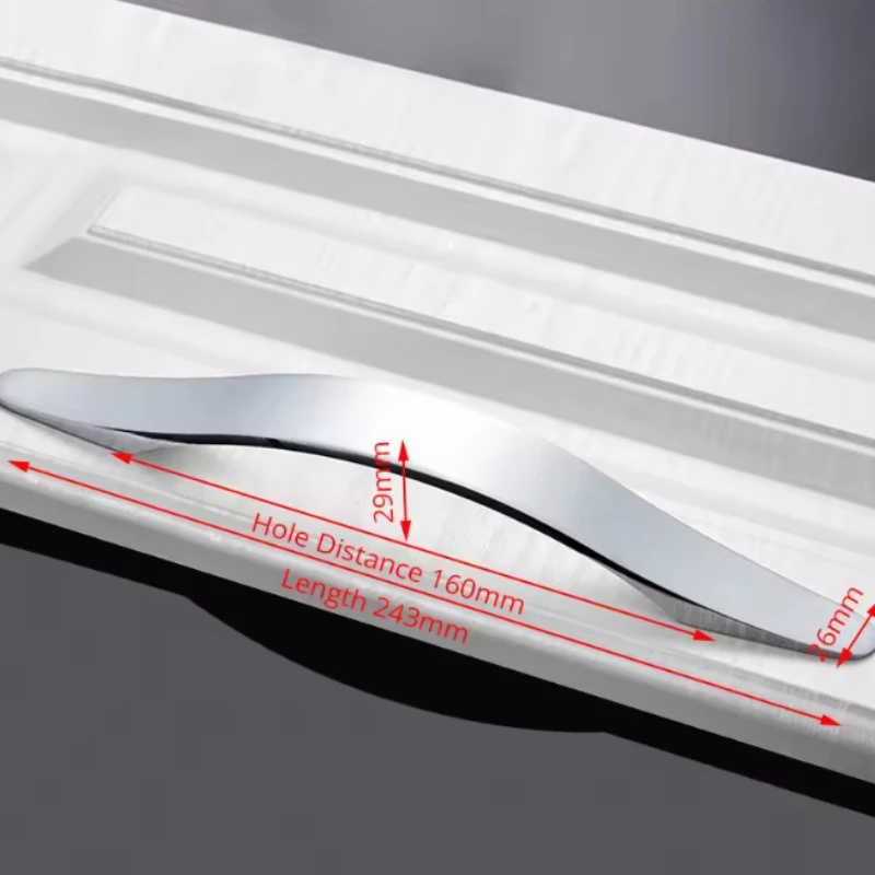 128mm/160mm Schrankgriffe aus Aluminiumlegierung, Türknöpfe, Küchenknöpfe, Schrankgriffe, Schubladen-Möbelgriffe, Möbelbeschläge – Detail 8