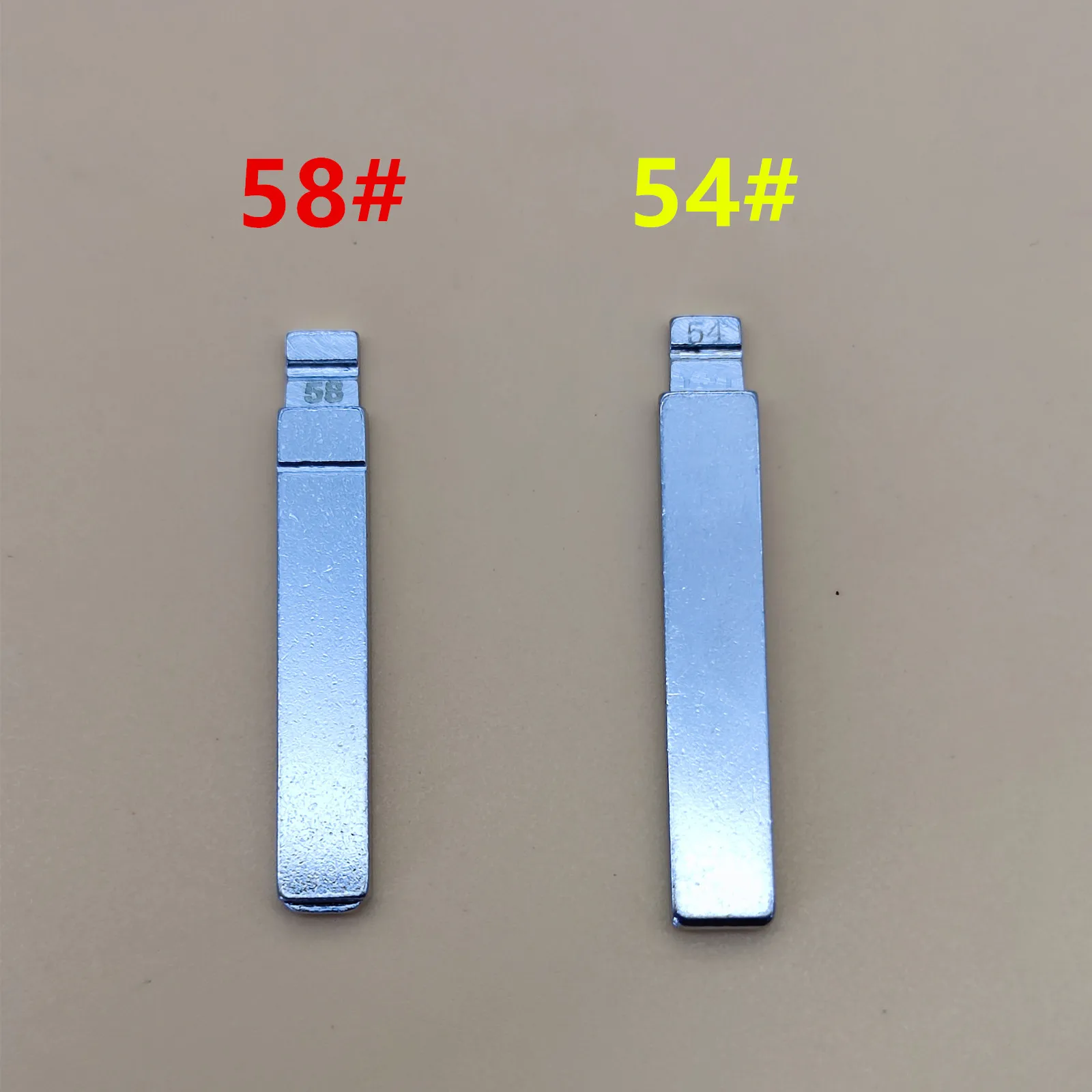 10pcs 54# 58# Car Key Blade Uncut Metal Blank for Peugeot 307 FOR Citroen C4 for Triumph HU83 VA2 Flip Key Fob Replacement