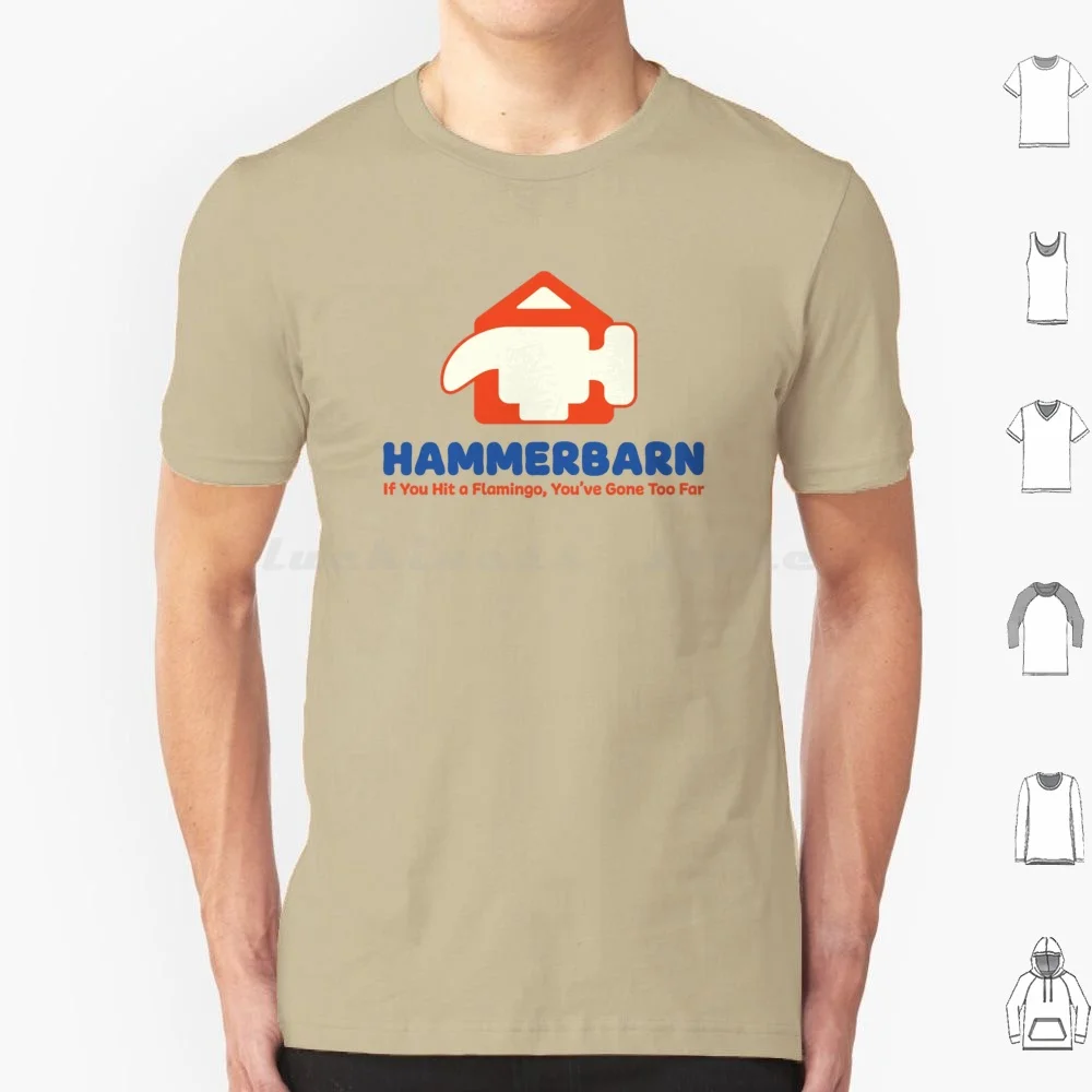 Hammerbarn Quote T Shirt Big Size 100% Cotton Hammerbarn Hammer Barn Bandit Chilli Bingo Autralian Kids Tv Orange Flamingo