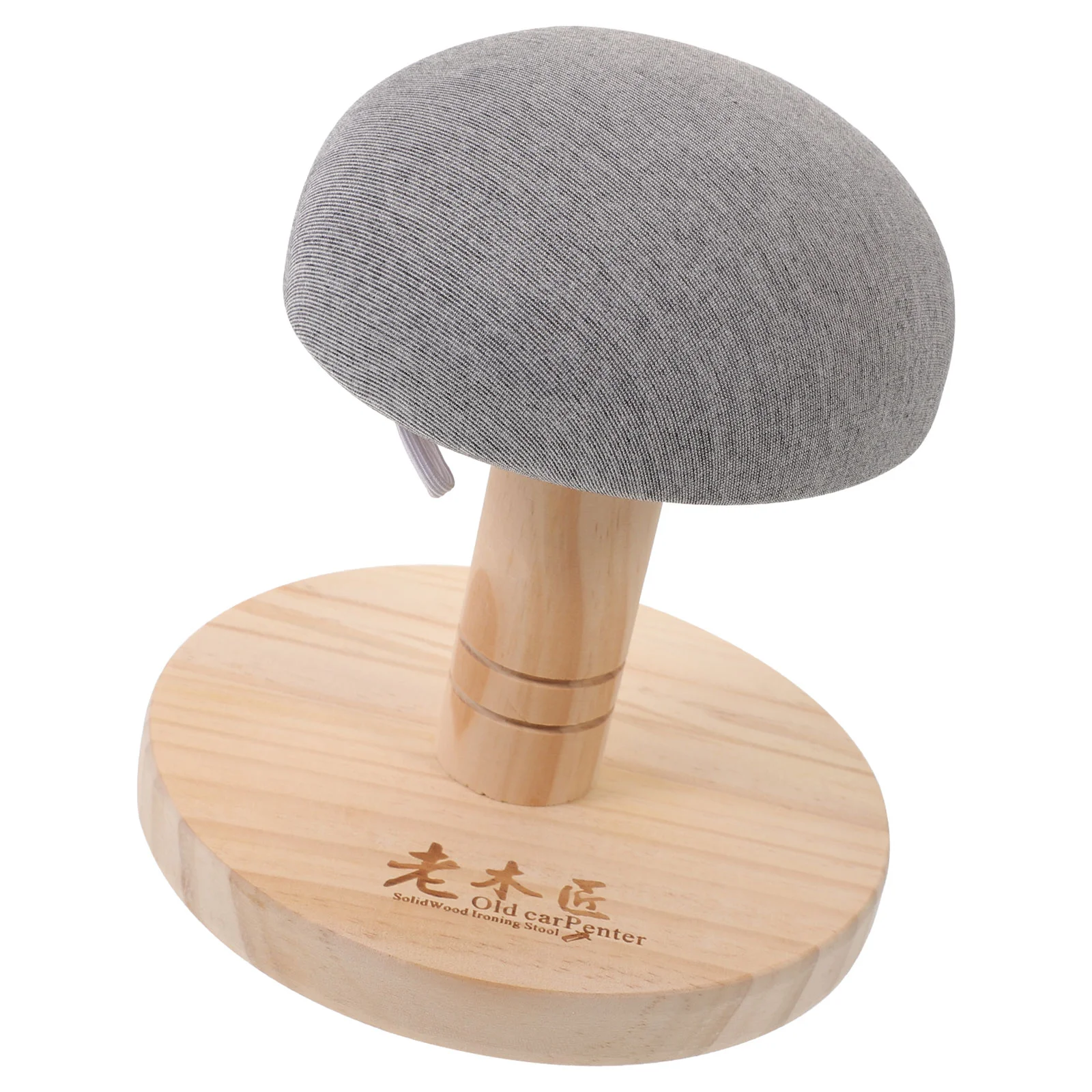 Travel Accessories Round Ironing Stool Home Aids Fold Clothes Shoulder Board Sponge Wood