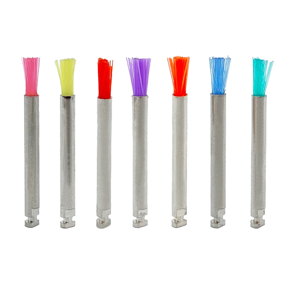 50pcs/Set Dental Materials Prophy  Brush Micro RA Color Prophylaxis White Nylon Cup Dentistry  Dentist