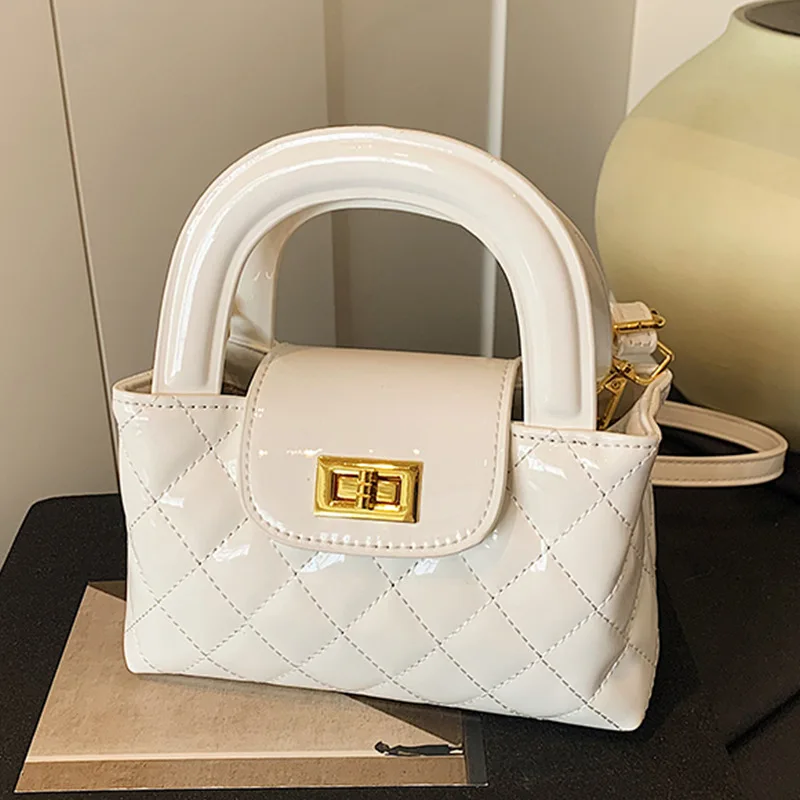 حقيبة كتف مبطنة صيفية لعام 2025 للنساء - محفظة كروس على الطراز الكوري العتيق، حقيبة يد أنيقة بنمط ماسي #1