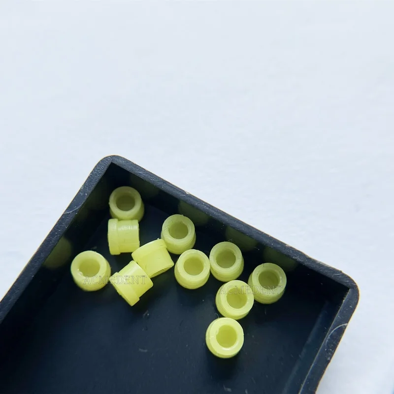 30Pcs Snap-in Friction vks-oc Matrices Dental  Bredent Style Yellow Matrizen Root Cap Attachment 2.2 1.8 30Pieces