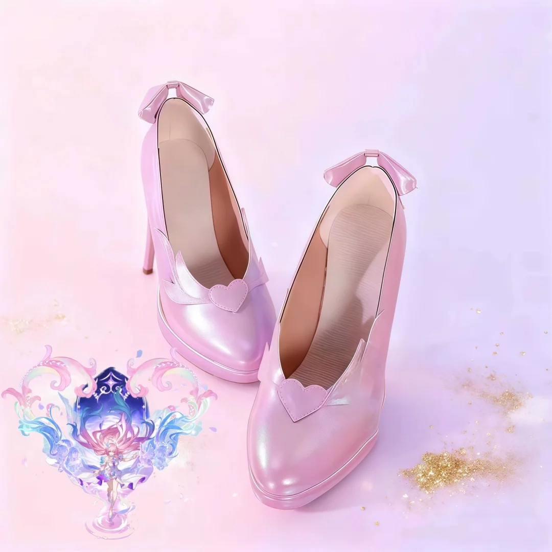 혼카이 스타 레일 사이린 코스프레 게임 신발 의상 액세서리 소품 애니메이션 데미유르지 파티 여성용 신발