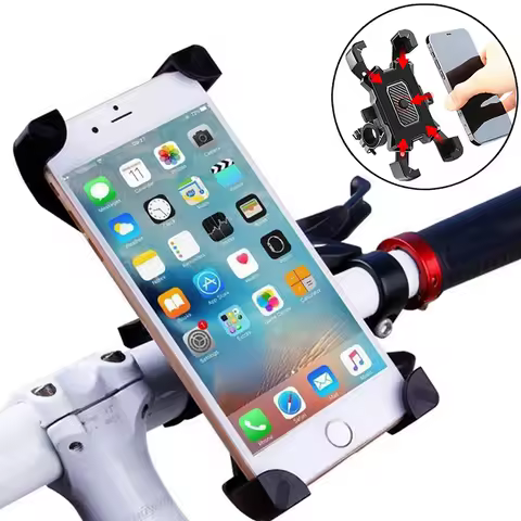 360 Degrees Rotatable Electric Bicycle Phone Holder For iPhone Riding MTB Bike Moto Motorcycle Stand Bracket Non-slip Cycling