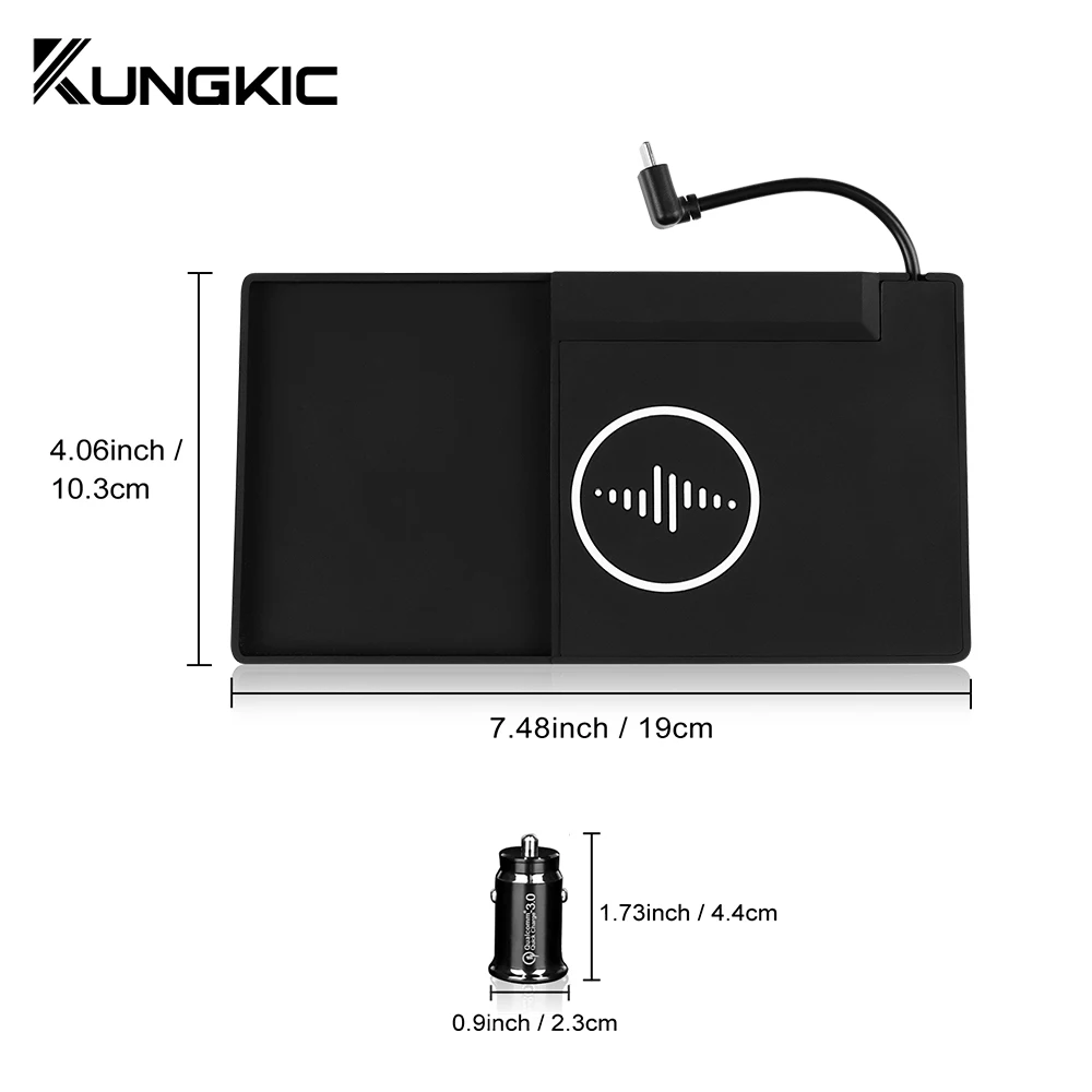 15W Fast Charging Car Wireless Board For Mitsubishi Outlander 2022-2024 Mobile Phone Charger Holder Left-hand Drive Accessories