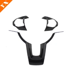 Carbon Matte Red Car Steering Wheel Switch Decorative Frame For Kia Stonic 2017 2018 - 2020 2021 Cover Trim Sticker Accessories