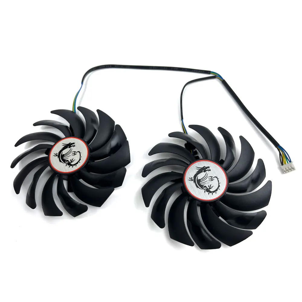 Ventilador de placa gráfica, 95mm, PLD10010S12HH, RX 580, AMD Radeon RX 580, 580, 570, RX 480, RX 470, Novo