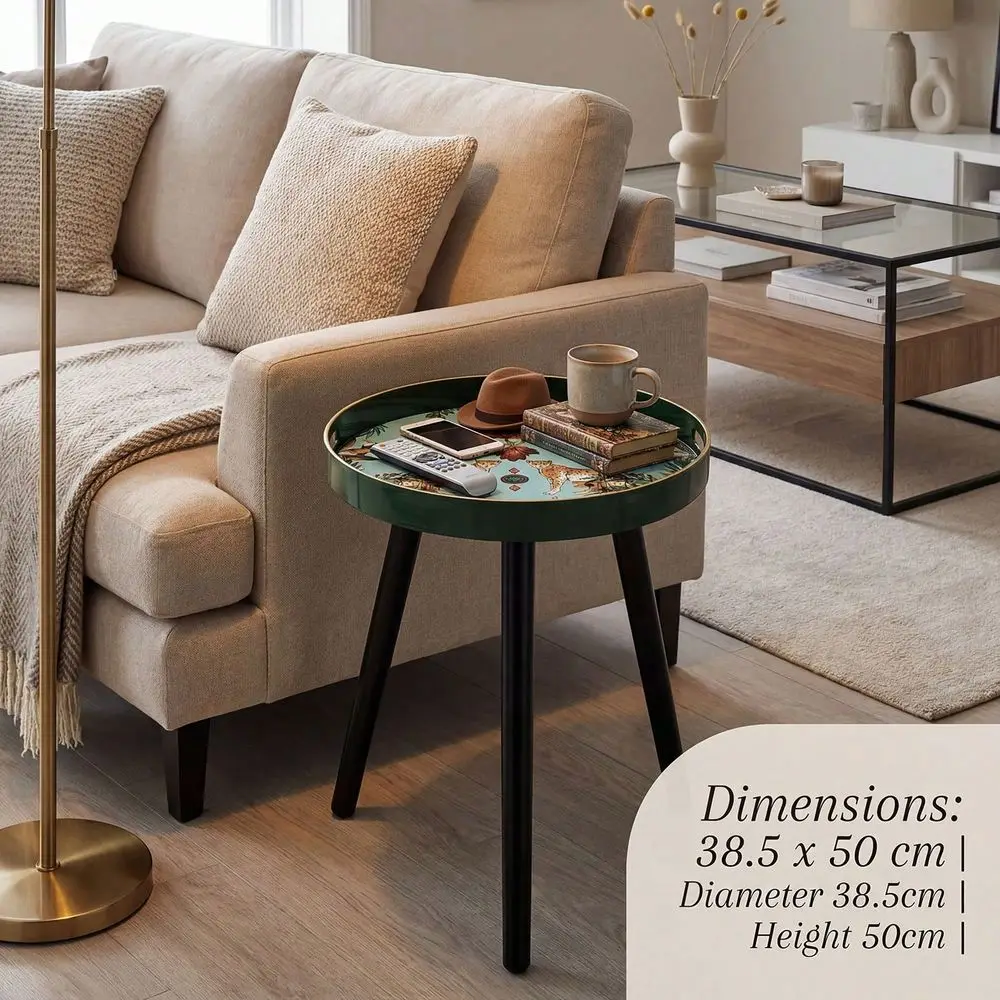 

Premium Wooden Tray With Detachable Legs Versatile Style Coffee Table With Tray Design, Perfect For Coffee, Tea, And Relaxation