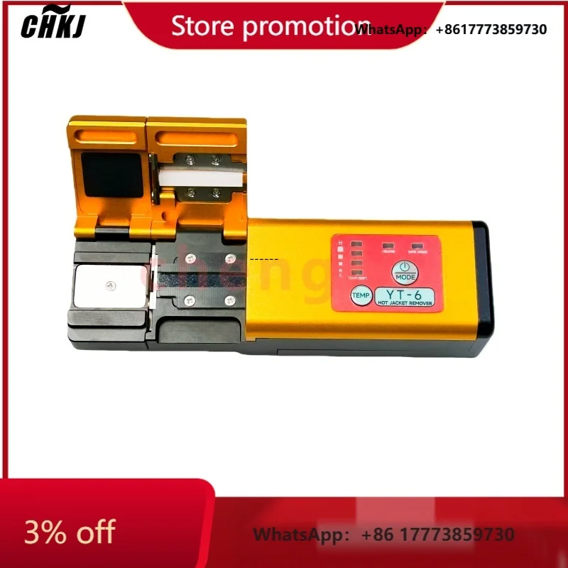 

CHKJ-2025NEWFTTH Heated Wire Stripping Slitter Ribbon Fiber Stripper YT-6 Hot Jacket Remover Thermal Fiber Optical Cable Strippe