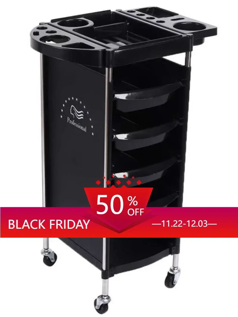 Hairdressing Multifunction Minimalist Salon Trolley Hair Dyeing Perm Shave Salon Trolley Storage Auxiliar Beauty Furniture ZTST