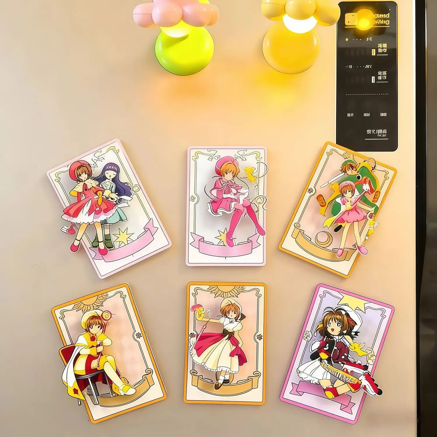 Magical Girl Spinning Fridge Magnet, Creative Cube, High-Quality Decorative Gift for Giving or Collecting