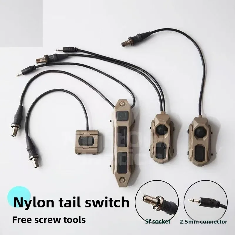 Interrupteur à commande manuelle AX Tail Switch 2.5MM SF Jack pour jouet lumineux à lumière constante, pièces d'assemblage