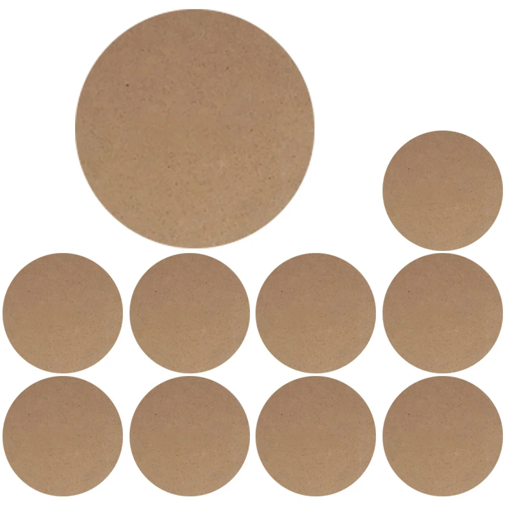 

10 Pcs Clay Backing Board for Pottery DIY Supplies Decors Bottom Bracket Crafting Wood Boards