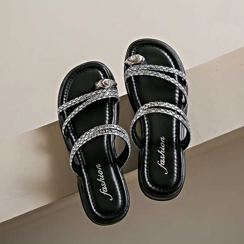 

Ete Breathable Black Tennis Women Sandals Size 33 Shoes Finger Slippers Sneakers Sport Twnis Daily Luxus Basket Traning